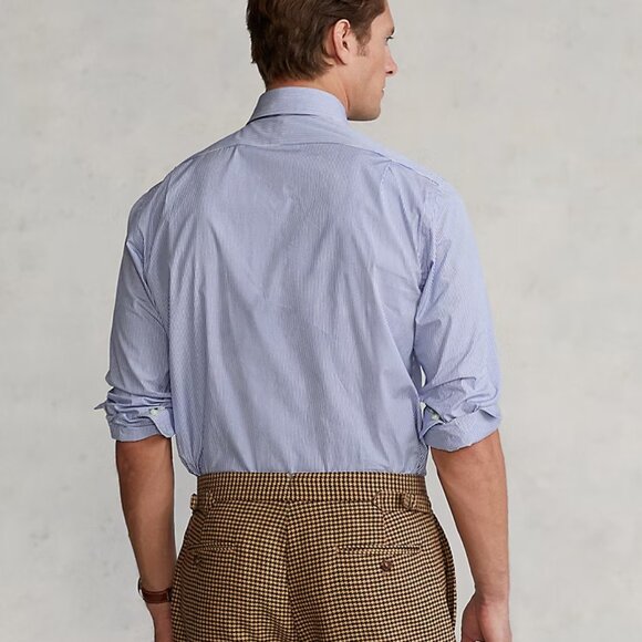 Polo Ralph Lauren Regent Custom Fit Striped Poplin Shirt - Picture 2 of 7